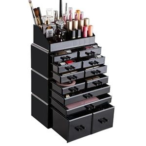 Black acrylic makeup organizer!